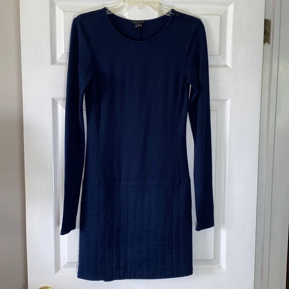 Theory Long Sleeve Quilted Dress - Picture 1 of 4